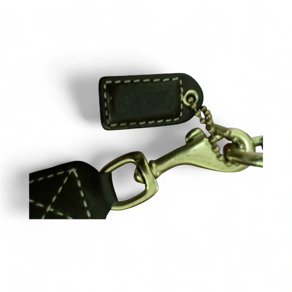 Coach Signature Brown and Cream Wristlet - Picture 3 of 3